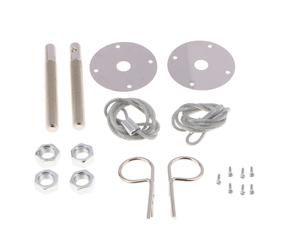 Coppia Auto Suv Chrome Plus Flush Hood Latch Pin Racing Engine Lock Bonnet