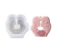 Coppia Bacio Ritratto Candela Labbra Stampo Labbra Silicone Stampi Da Forno Stampi Fatti Fatti A Mano Craplellate Criminale Profumato Silicone Stampo Coppia Bacio