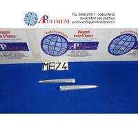 COPPIA BAFFI PLASTICA CROMATA MASCHERINA ANTERIORE FIAT 500 D F 1960-1968