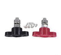 Coppia Barre Elettriche Auto Barca 12V-48V | Base nylon ignifuga, contatti rame stagnato, isolamento per sicuro, per positivo nero negativo