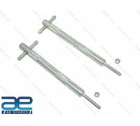 Coppia barrette a T Lambretta flangia magnetica cambio estremità piastra rimo...