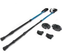 Coppia bastoni da trekking Ferrino GTA blu con puntali da sterrato