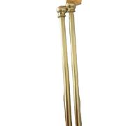 Coppia Bastoni tende stecche aste x tenda 80-100 cm oro dorate finestra