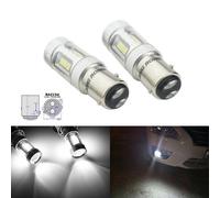 Coppia BAZ15d 566 P21/4W 15 LED SMD Luci DRL Antinebbia Laterali