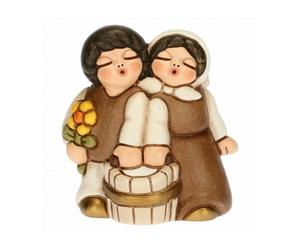 Coppia bimbi con latte Thun Presepe Classico bianco S3172A83