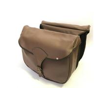 COPPIA BISACCE BORSE LATERALI ECO PELLE UOMO DONNA MODELLO COUNTRY ELEGANTE