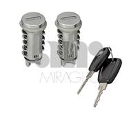COPPIA BLOCCHETTO +CHIAVE MANIGLIA ANT E COFANO PER FIAT PANDA 03-12 PANDA 12>