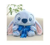 (Coppia Blu, 30 cm) Peluche Stitch Simpatico Mostro Alieno Blu con Papillon Stitch Peluche Stitch