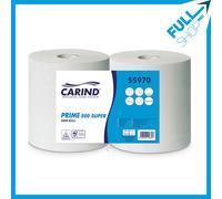 Coppia bobina carta asciugatutto 800 strappi 2 veli per dispenser - CARIND 55970