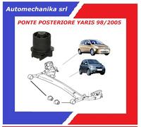 COPPIA BOCCOLE SILENTBLOCK PONTE POSTERIORE TOYOTA YARIS 1998 - 2005