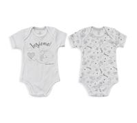 Coppia Body Americano Neonato Cotone Bimbo Mezze Maniche Nazareno Gabrielli 5006