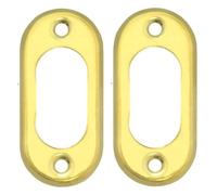 Coppia Borchie in Ottone per Cilindro Ovale 55x23mm