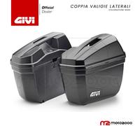COPPIA BORSE LATERALI GIVI E22 NERE KIT 2 VALIGIE GIVI E22N MONOKEY