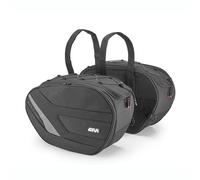 COPPIA BORSE LATERALI GIVI EASY11 CON STRAPS E CINGHIE ESPANDIBILI 18 / 25 LITRI