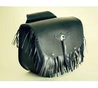 Coppia Borse laterali moto 18lt x 2 con frange e concho per moto custom bisaccia