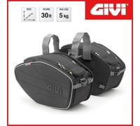 COPPIA BORSE LATERALI PER MOTO [GIVI] EA101C UNIVERSALI / ATTACCO CON CINGHIE