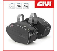 COPPIA BORSE LATERALI PER MOTO [GIVI] EA101C UNIVERSALI / ATTACCO CON CINGHIE