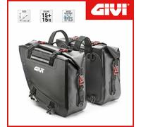 COPPIA BORSE LATERALI PER MOTO GIVI UNIVERSALI WATERPROOF / 15+15 LT. - GRT718