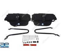 Nero Morbido Borsa Borse Coppia Con Rails Per Reale Enfield Super Meteor 650 S2u