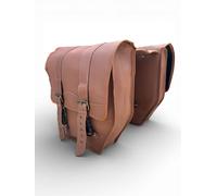 Coppia Borse Posteriori Bicicletta in Similpelle Marrone Stile Vintage Classico