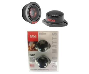 COPPIA BOSS AUDIO SYSTEMS TW12 TW 12 tweeter a cupola da 49 mm per auto