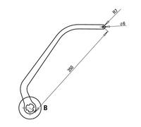 COPPIA BRACCI ND6 PER AUTOMAZIONE N1D BIANCO RAL 9010 AUTOMATISMI FAAC 105731