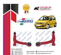 COPPIA BRACCI OSCILLANTI RINFORZATI FRAP FIAT PANDA (169)1.1 1.2 BZ 1.3 JTD 4x4