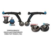 COPPIA BRACCI OSCILLANTI RINFORZATI VEMA FIAT PANDA (169)1.1 1.2 BZ 1.3 JTD 4x4