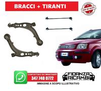 COPPIA BRACCI SOSPENSIONE + 2 TIRANTI BARRA STABILIZZATRICE FIAT PANDA 169