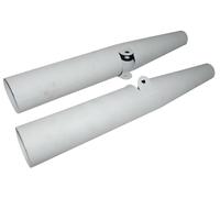 Coppia BSA A7 A10 Testa Luce Lampada Supporti Crudo Senza Orecchie 67-5009