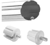 COPPIA CALOTTA PERNO TONDO + PERNO QUADRO PER RULLO TENDA DA SOLE da Ø 60 mm. e Ø 70 mm (Ø 70 mm.)
