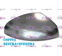 COPPIA CALOTTA SPECCHIO RETROVISORE CROMATA IN ALLUMINIO DX-SX AUDI A1 10>