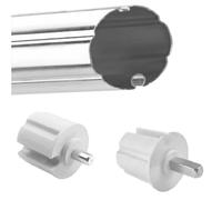 Coppia calotta tenda da sole perno quadro + perno tondo per rullo 44 60 70 78 mm