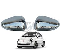 COPPIA CALOTTE COPPE SPECCHIO FIAT 500 2007 CROMATE
