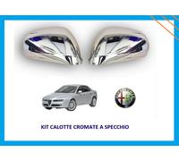 Coppia Calotte Specchietto Retrovisore Alfa 159 dal 2005 in poi Cromate