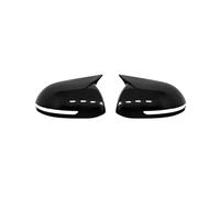 Coppia Calotte Specchio Per Kia Per Rio 3 2011 2012 2013 2014 2015 2016 2017 Copertura Specchietto Retrovisore Auto Modanatura Telaio Porta Esterna(A Black)