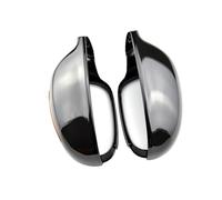 Coppia Calotte Specchio Per VW Per Passat B6 R36 Per Golf 5 Per Jetta MK5 Calotta Specchietto Retrovisore Laterale Nero Lucido(Black)