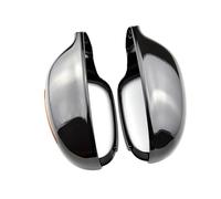 Coppia Calotte Specchio Per VW Per Passat B6 R36 Per Golf 5 Per Jetta MK5 Calotta Specchietto Retrovisore Nero Lucido(Black)