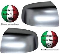 COPPIA CALOTTE SPECCHIO RETROVISORE DX + SX CROMATE LUCIDE PER FORD C-MAX 03>10