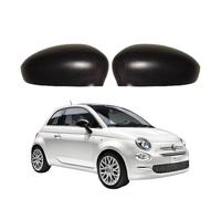 COPPIA Calotte Specchio Retrovisore Nere Adatte per ABARTH / FIAT 500 dal 2007