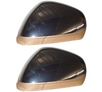 Coppia Calotte Specchio Retrovisore per Alfa Romeo Mito Dal 2008 Cromate