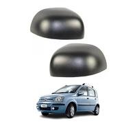 Coppia Calotte Specchio Specchietto Retrovisore Nere per Fiat Panda 169 312