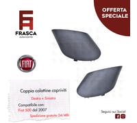 COPPIA CALOTTINA TAPPO COPRIVITI MOSTRINA SPECCHIO FIAT 500 500C DAL 2007 DX SX