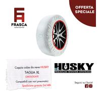 Coppia Calze da Neve Husky 19" TAGLIA XL Omologate EN 16662-1