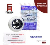 Coppia Calze da Neve Sparco 18" TAGLIA M Omologate EN 16662-1