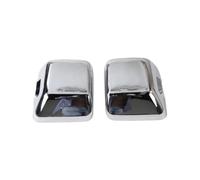 Coppia Cappucci Specchietto Per Jeep Per Wrangler JL 4XE | Calotte Specchietti Tappi Grano/cromo in fibra di carbonio,Sinistra e Destra,ABS