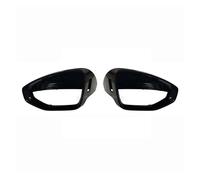 Coppia Car Rear View Copertura Dello Specchio Gloss Nero Copertura Dello Specchio Retrovisore Tappo di Protezione Compatibile for A6 C7 S6 RS6 2012 2013 2014 2015-2020(With Side Assist)