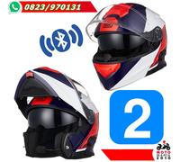 COPPIA CASCHI MODULARI CON INTERFONO BLUETOOTH INEGRATO ORIGINE DELTA BT ROW