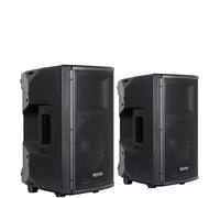Coppia Casse Acustiche Attive con Bluetooth USB SD 10'' Diffusore 2-Band EQ 400W