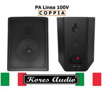 Coppia Casse Acustiche Diffusori Altoparlanti 100V da Parete/Muro Filodiffusione